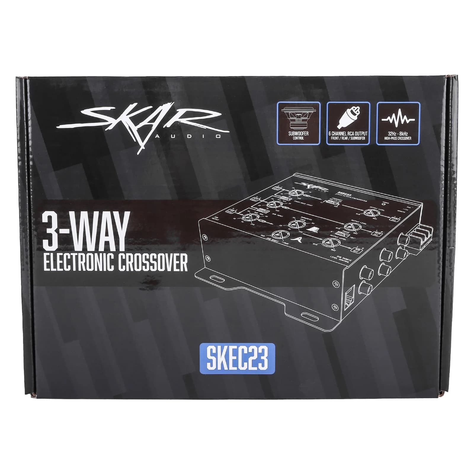 Skar Audio SKEC23 | 3-Way 6 Channel Electronic Crossover