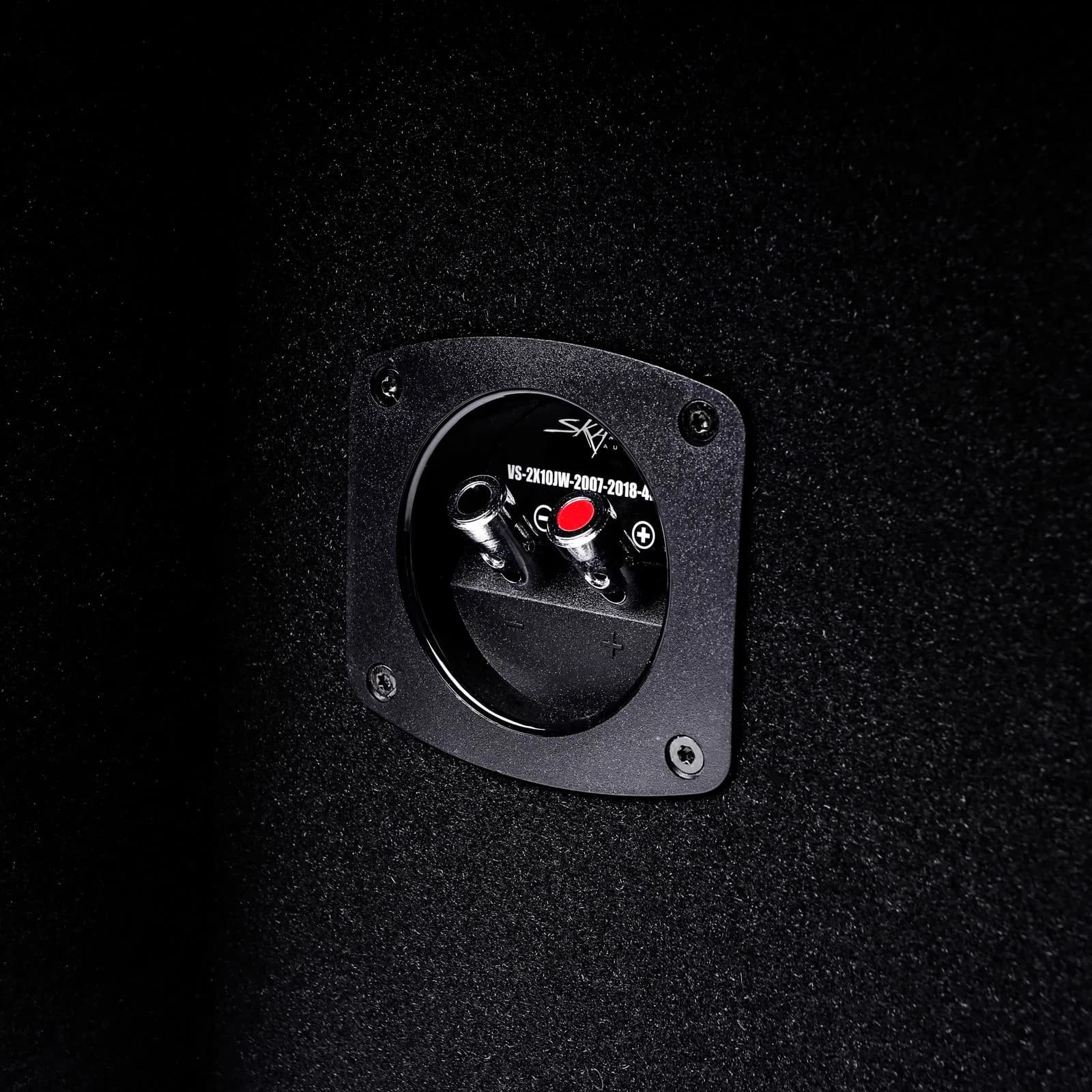 Skar Audio Dual 12" 2,400W Max Power Loaded Subwoofer Enclosure Compatible with 2007-2018 Jeep Wrangler Unlimited (JK) 4-Door Vehicles
