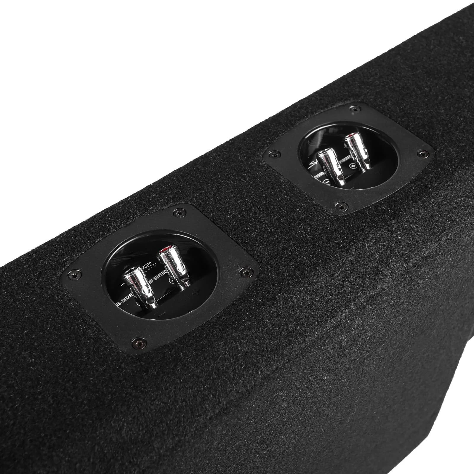 Skar Audio Dual 12" 1,600W Max Power Loaded Subwoofer Enclosure Compatible with 2015-2026 Ford F-150 Super Crew Cab Trucks