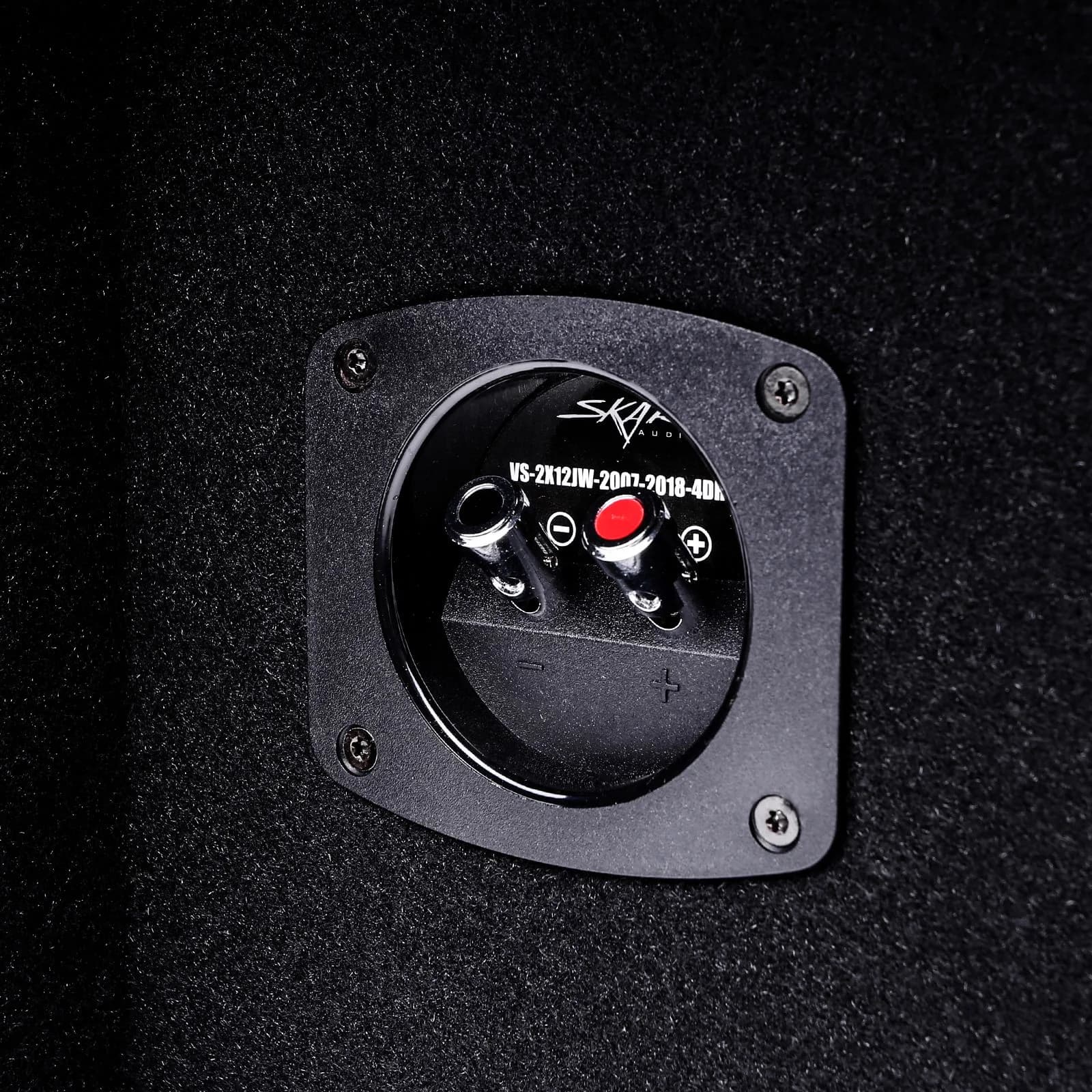Skar Audio Dual 12" 2,400W Max Power Loaded Subwoofer Enclosure Compatible with 2007-2018 Jeep Wrangler Unlimited (JK) 4-Door Vehicles