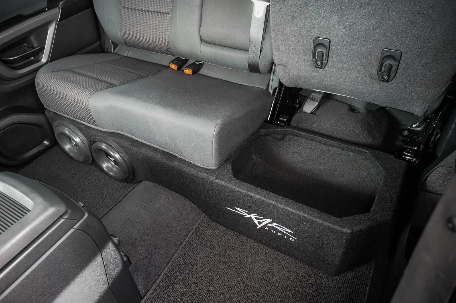 Skar Audio Dual 12" 1,600W Max Power Loaded Subwoofer Enclosure Compatible with 2004-2015 Nissan Titan Crew Cab Trucks