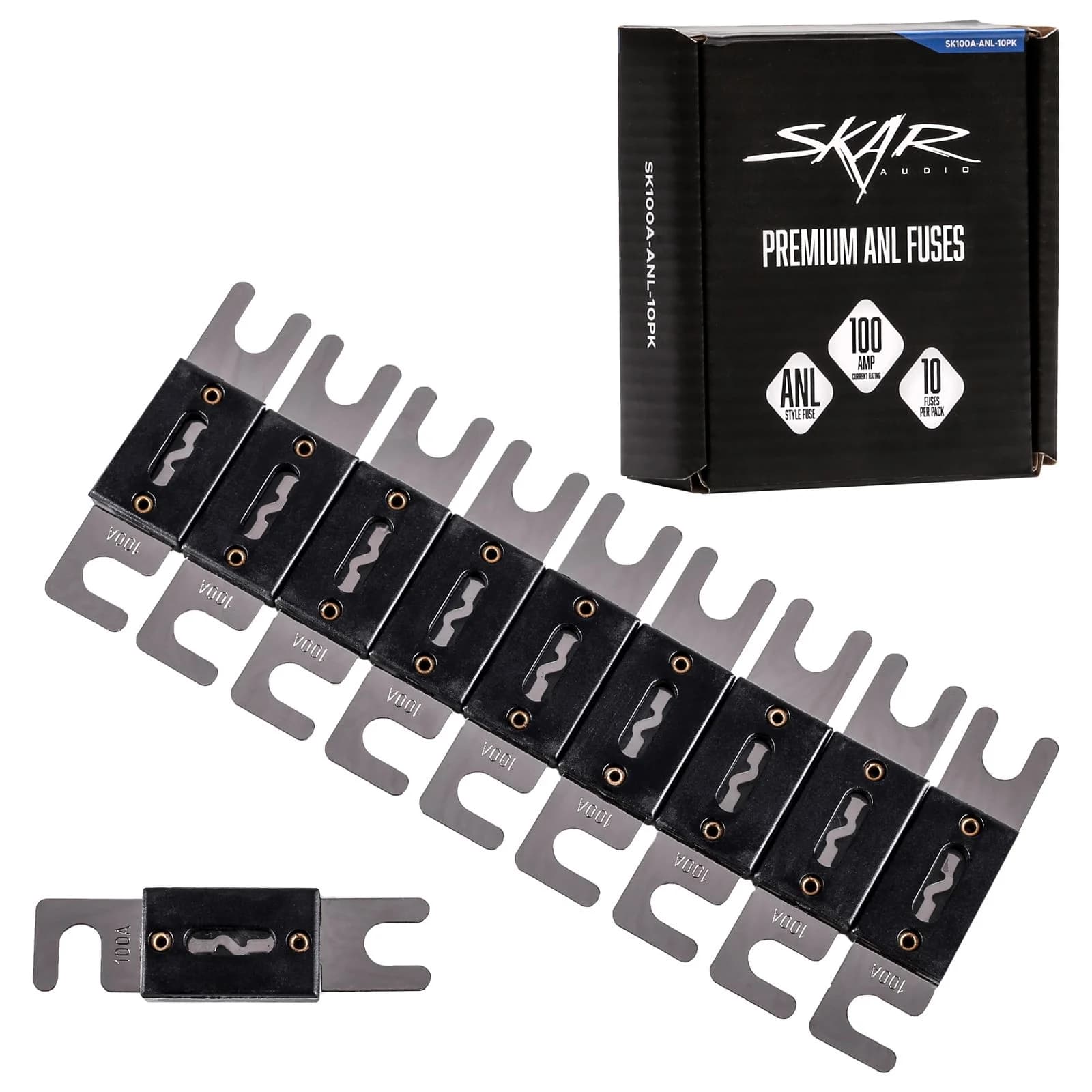 Skar Audio SK100A-ANL-10PK | 100 Amp ANL Style Fuses (10-Pack)