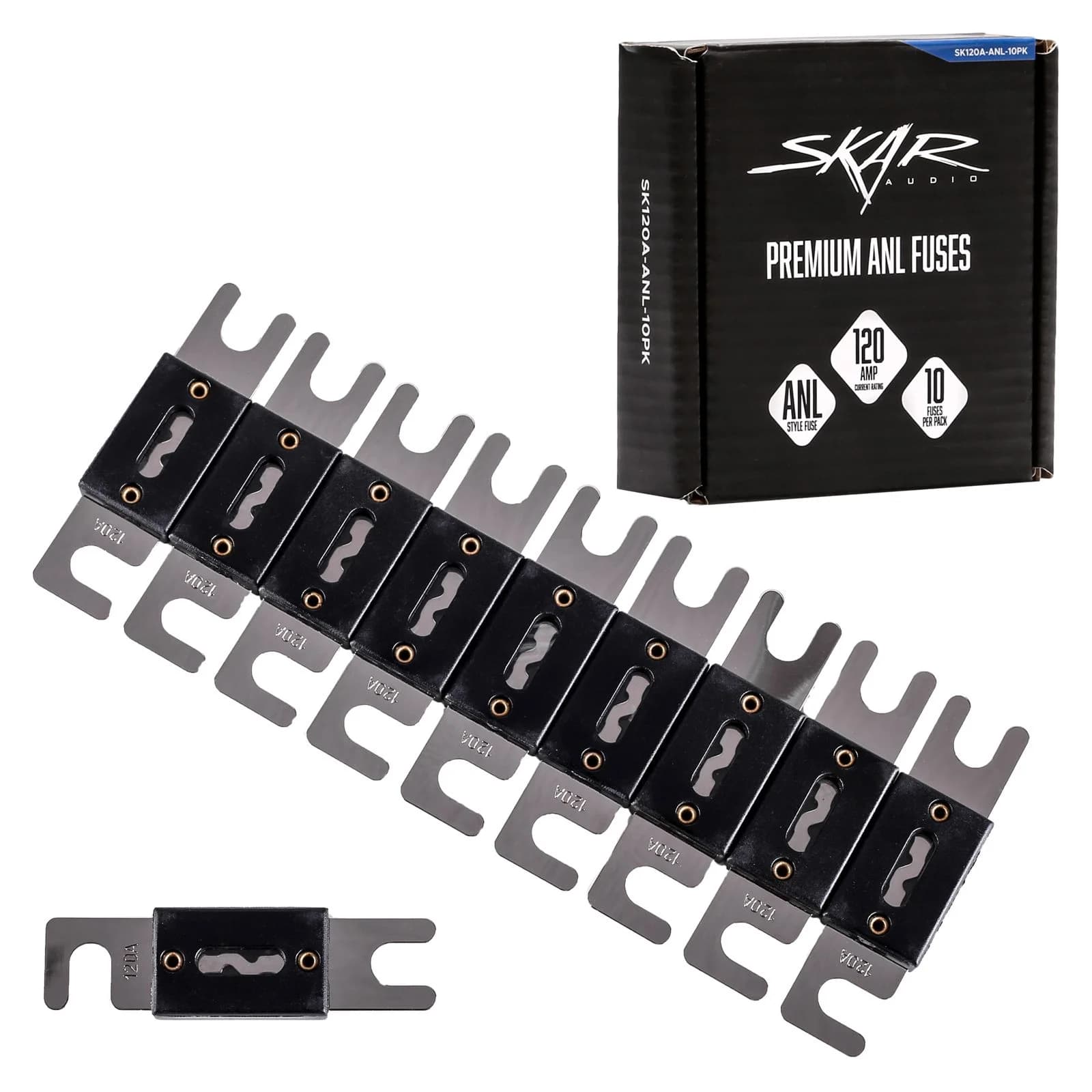 Skar Audio SK120A-ANL-10PK | 120 Amp ANL Style Fuses (10-Pack)