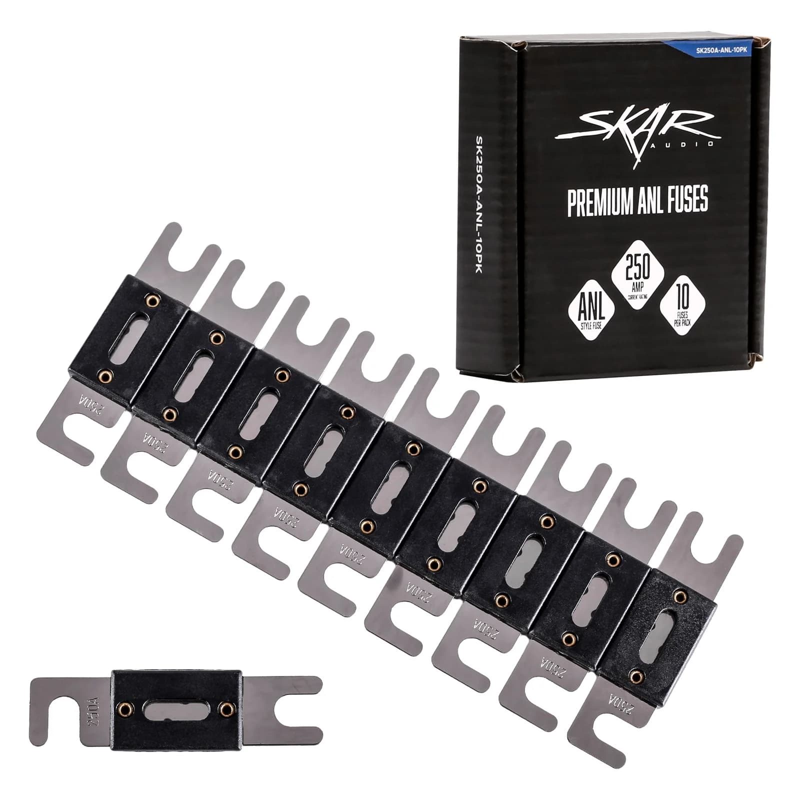 Skar Audio SK250A-ANL-10PK | 250 Amp ANL Style Fuses (10-Pack)