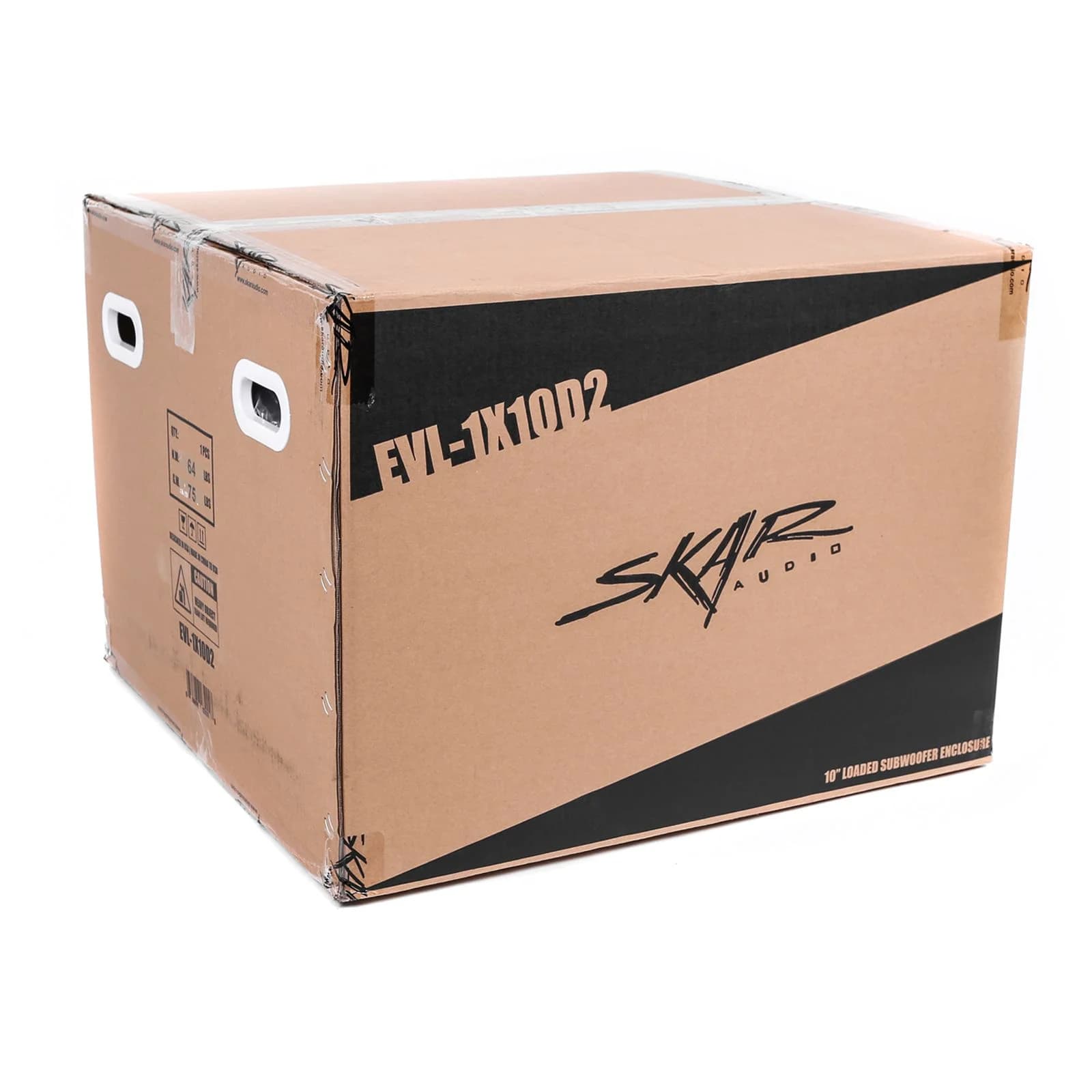Skar Audio EVL-1X12D2 | Single 12" 2,500 Watt EVL Series Loaded Vented Subwoofer Enclosure