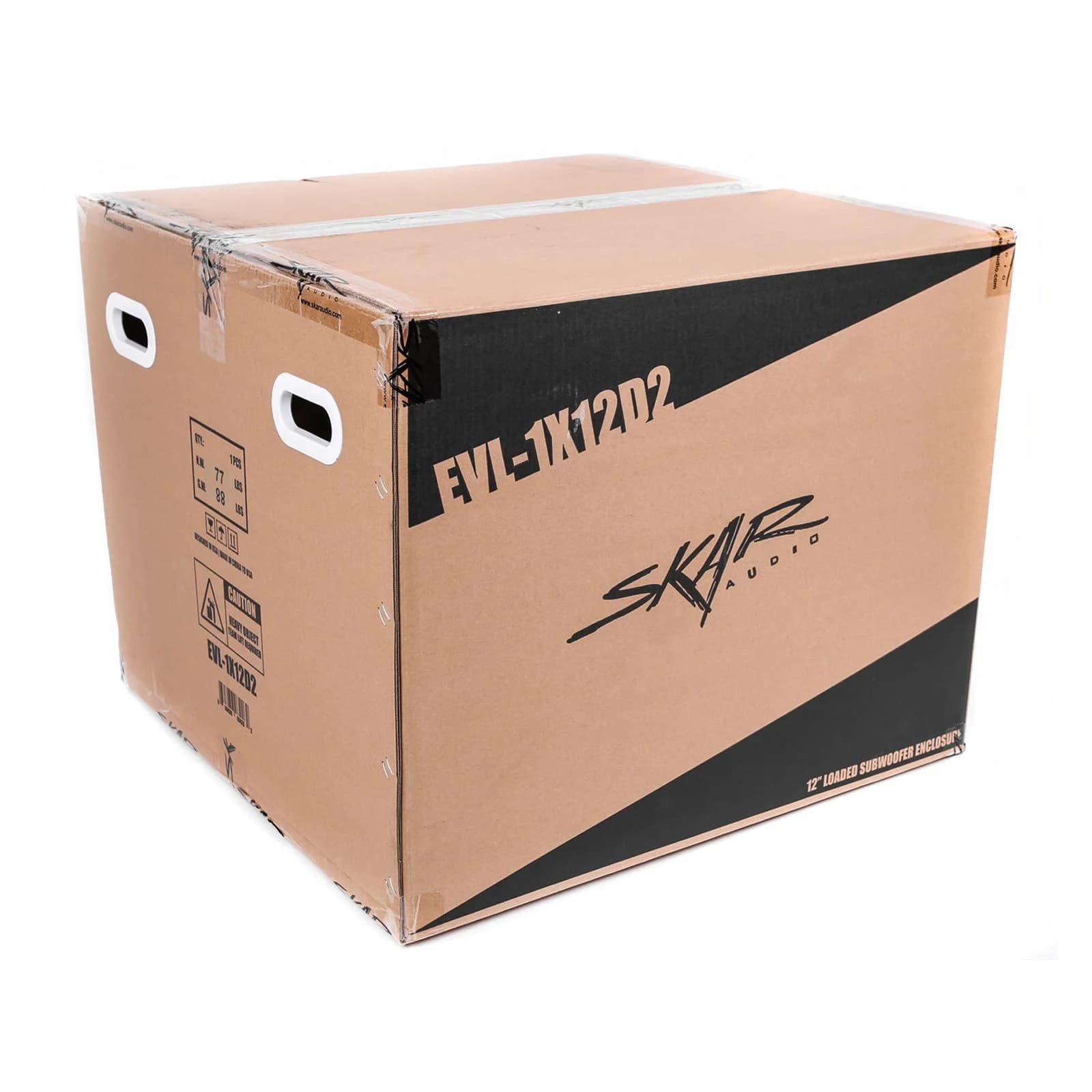 Skar Audio EVL-1X12D2 | Single 12" 2,500 Watt EVL Series Loaded Vented Subwoofer Enclosure