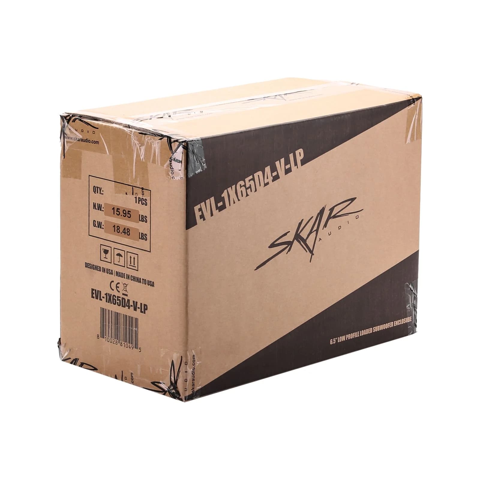 Skar Audio EVL-1X12D2 | Single 12" 2,500 Watt EVL Series Loaded Vented Subwoofer Enclosure