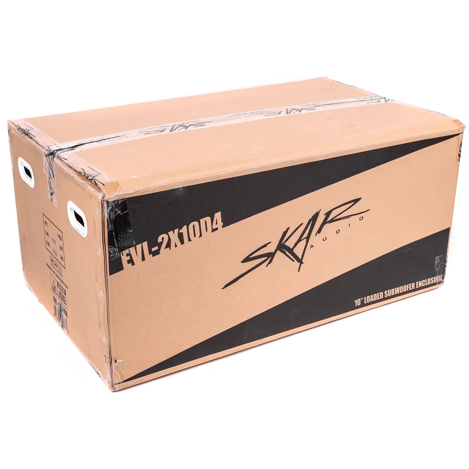 Skar Audio EVL-1X12D2 | Single 12" 2,500 Watt EVL Series Loaded Vented Subwoofer Enclosure