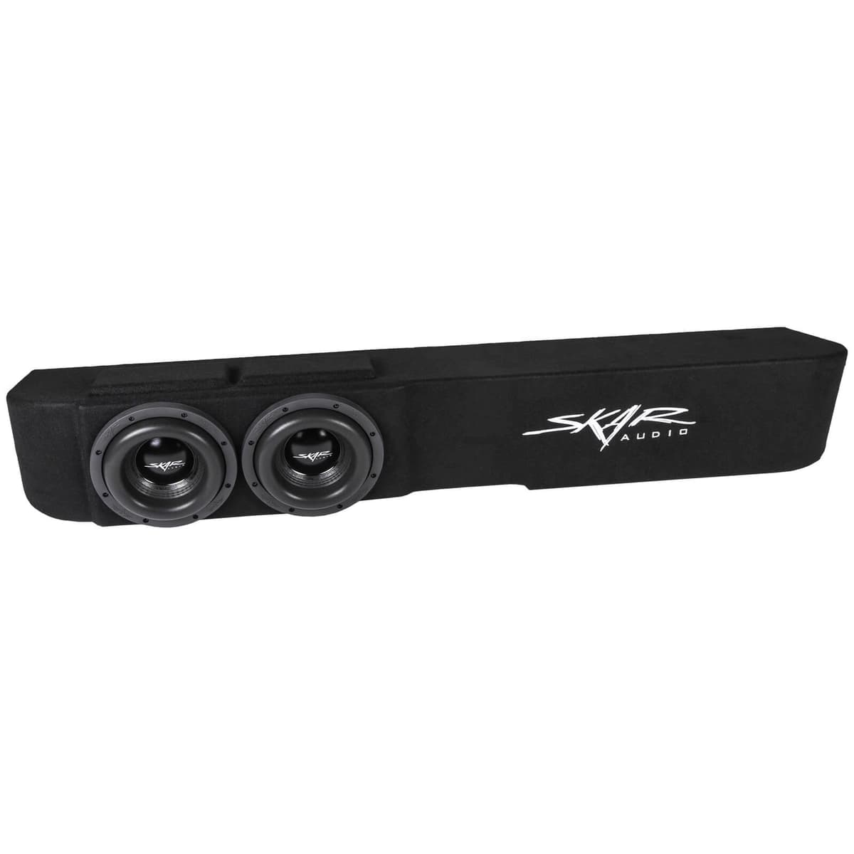 Dual 12" 1,600W Max Power Loaded Subwoofer Enclosure Compatible with 2014-2018 Chevy Silverado & GMC Sierra Crew Cab Trucks