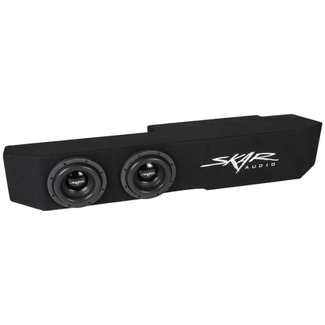 Dual 8" 2,400W Max Power Loaded Subwoofer Enclosure Compatible with 2019-2025 Chevrolet Silverado/GMC Sierra Double Cab Trucks