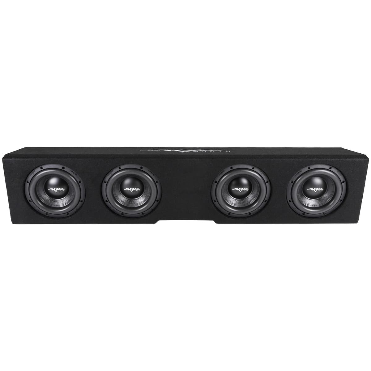 Skar Audio Quad 8" 3200W Max Power Loaded Ported Subwoofer Enclosure Compatible with 2019-2025 Chevy Silverado & GMC Sierra Crew Cab Trucks