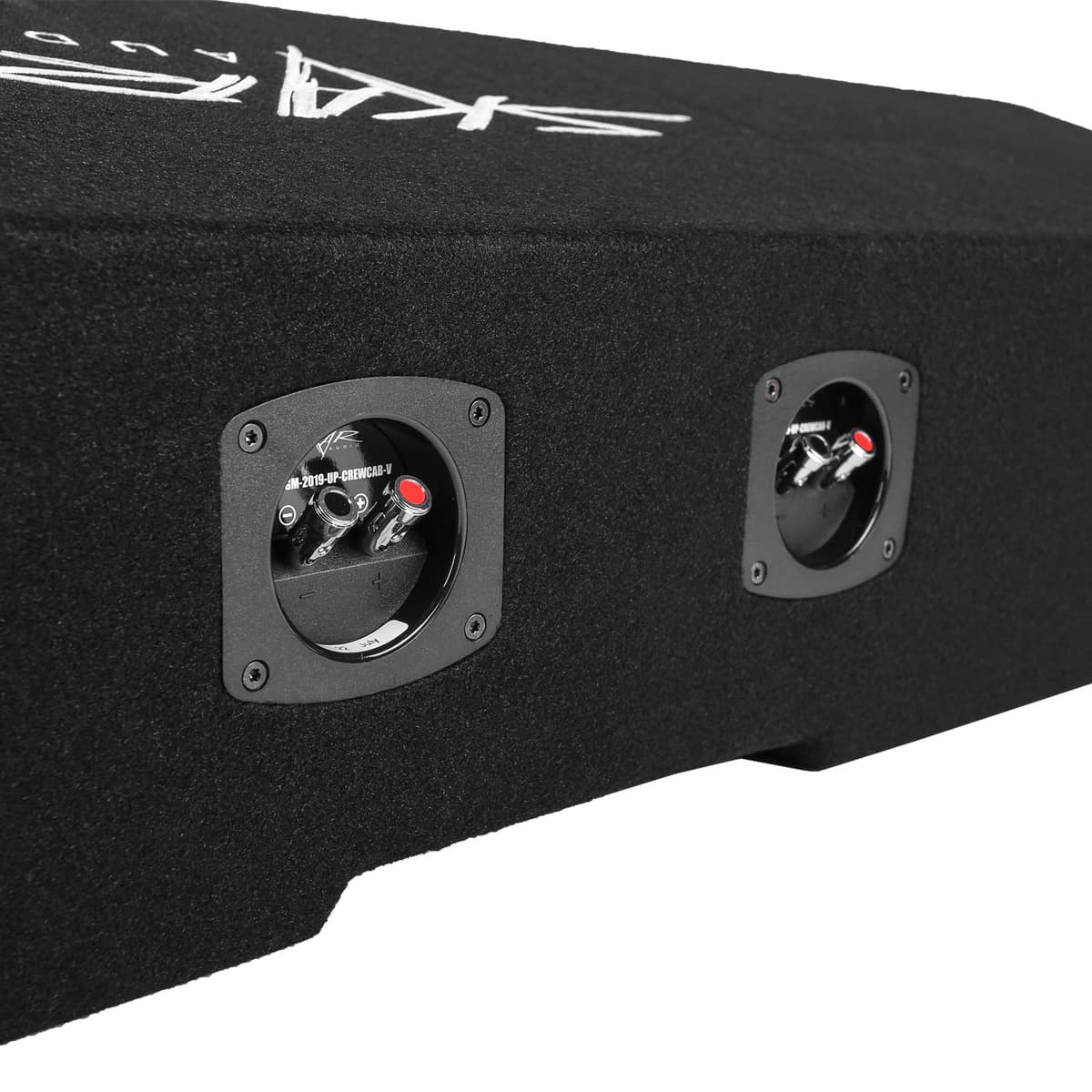 Skar Audio Quad 8" 3200W Max Power Loaded Ported Subwoofer Enclosure Compatible with 2019-2025 Chevy Silverado & GMC Sierra Crew Cab Trucks