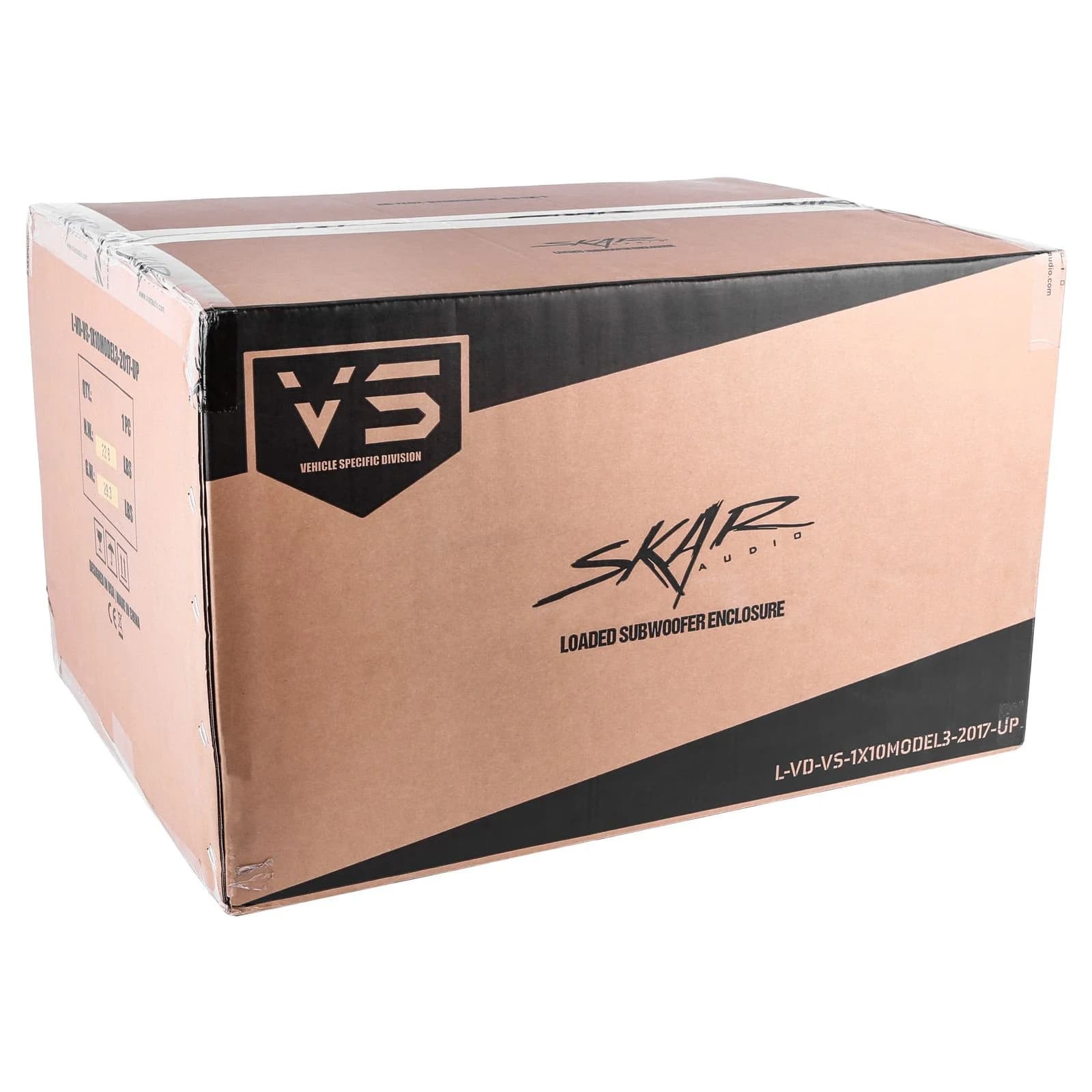 Skar Audio Single 10" 800W Max Power Loaded Subwoofer Enclosure Compatible with 2017-2023 Tesla Model 3 Vehicles