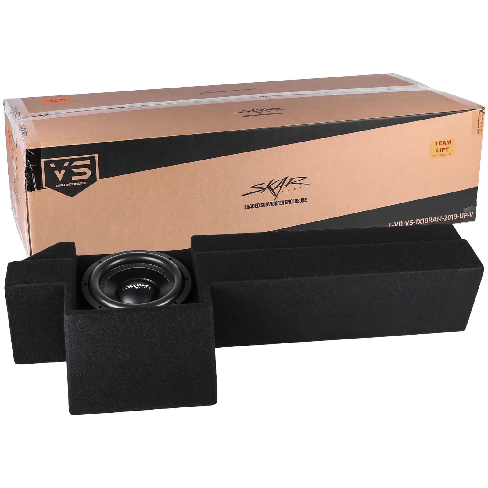 Skar Audio Dual 12" 1,600W Max Power Loaded Subwoofer Enclosure Compatible with 2019-2025 Ram 1500 (5th Gen) Crew Cab Trucks