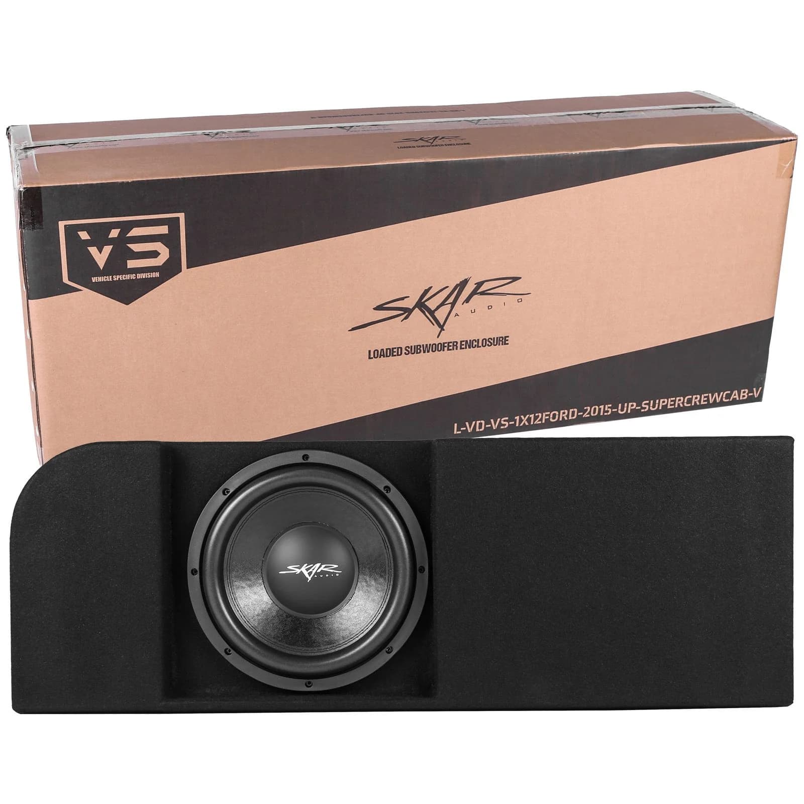 Skar Audio Dual 12" 1,600W Max Power Loaded Subwoofer Enclosure Compatible with 2015-2026 Ford F-150 Super Crew Cab Trucks