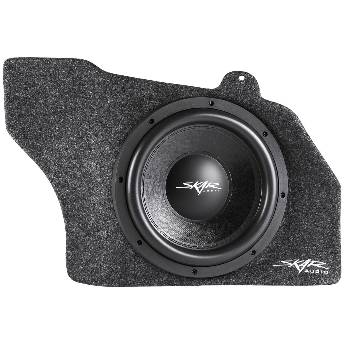 Single 12" 800W Max Power Loaded Subwoofer Enclosure Compatible with 2015-2025 Ford Mustang Hardtop Vehicles