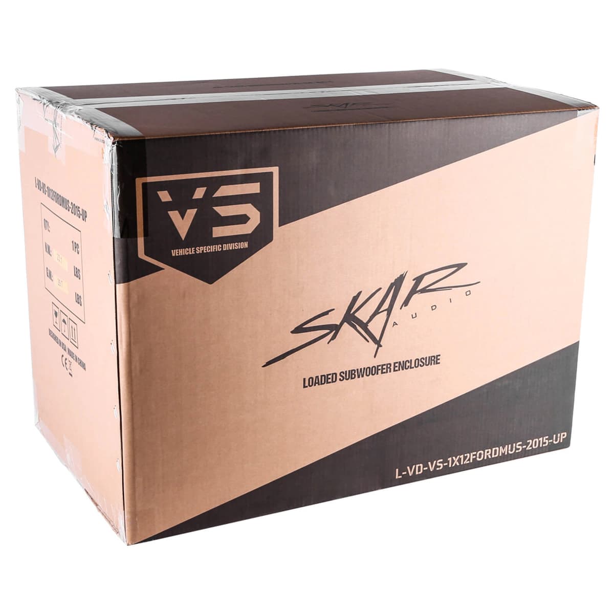 Skar Audio Single 12" 800W Max Power Loaded Subwoofer Enclosure Compatible with 2015-2025 Ford Mustang Hardtop Vehicles