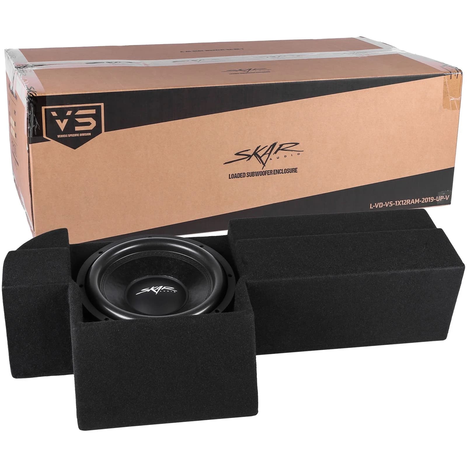 Skar Audio Dual 12" 1,600W Max Power Loaded Subwoofer Enclosure Compatible with 2019-2025 Ram 1500 (5th Gen) Crew Cab Trucks