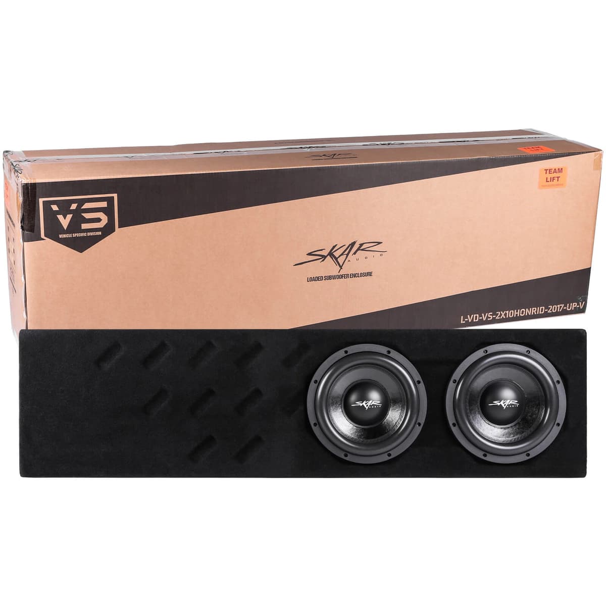 Skar Audio Dual 10" 1,600W Max Power Loaded Subwoofer Enclosure Compatible with 2017-2025 Honda Ridgeline Crew Cab Trucks