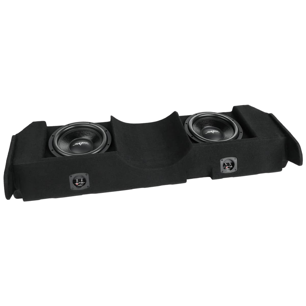 Skar Audio Dual 12" 1,600W Max Power Loaded Subwoofer Enclosure Compatible with 2004-2015 Nissan Titan Crew Cab Trucks