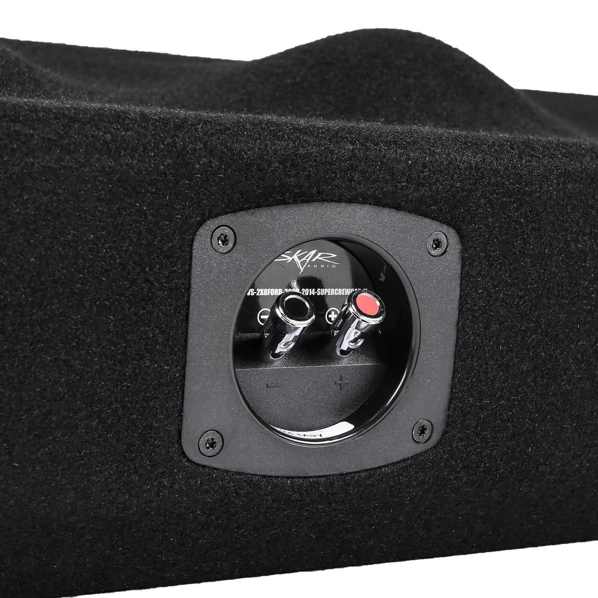 Skar Audio Dual 12" 1,600W Max Power Loaded Ported Subwoofer Enclosure Compatible with 2009-2014 Ford F-150 Super Crew Cab Trucks