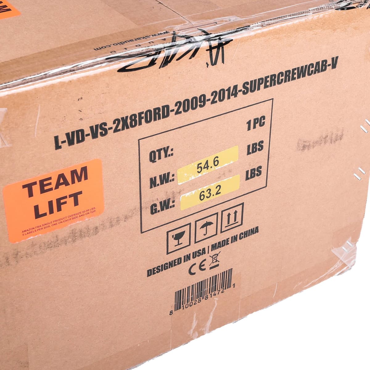 Skar Audio Dual 12" 1,600W Max Power Loaded Ported Subwoofer Enclosure Compatible with 2009-2014 Ford F-150 Super Crew Cab Trucks