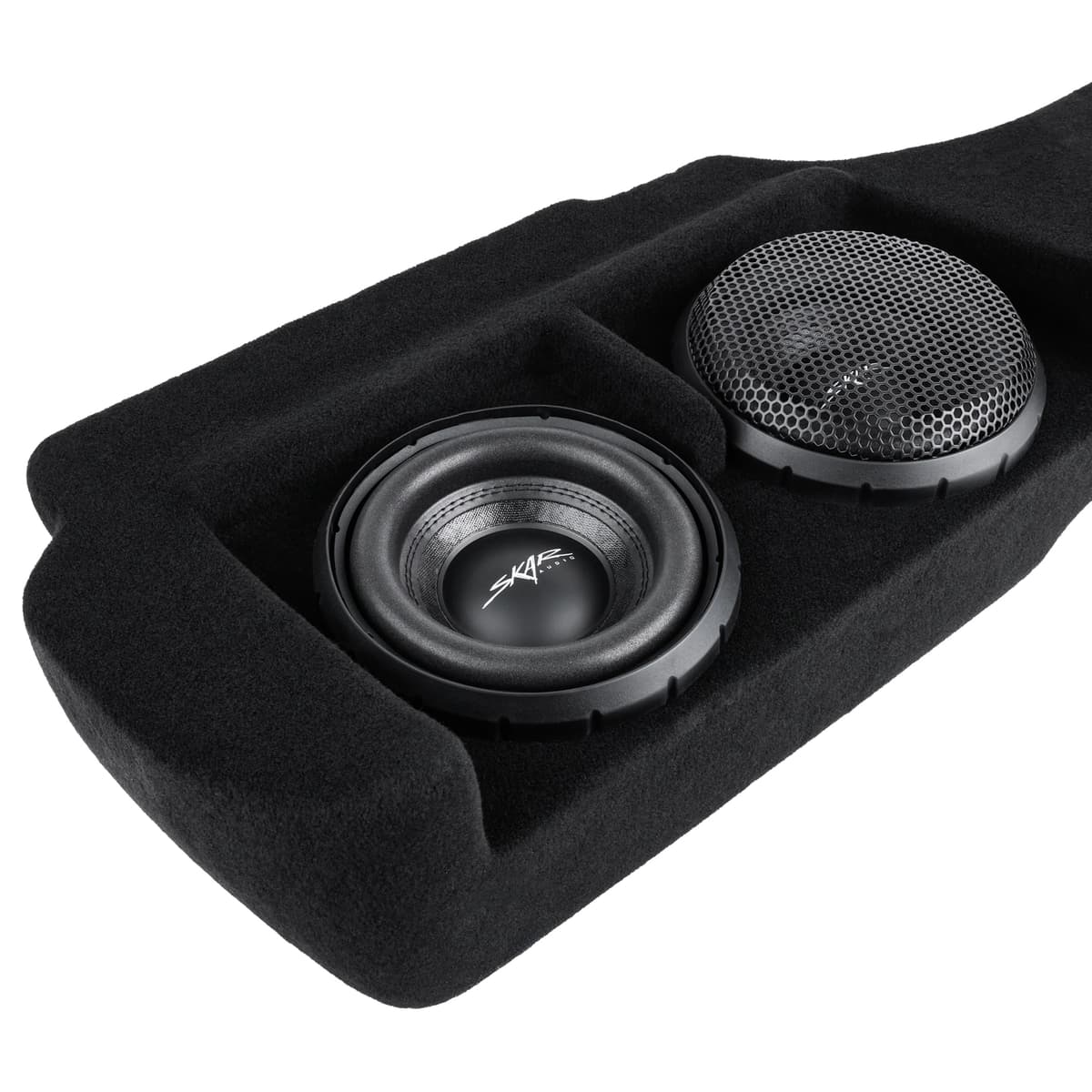 Skar Audio Dual 8" 1,200W Max Power Loaded Subwoofer Enclosure Compatible with 2022-2025 Nissan Frontier Crew Cab Trucks