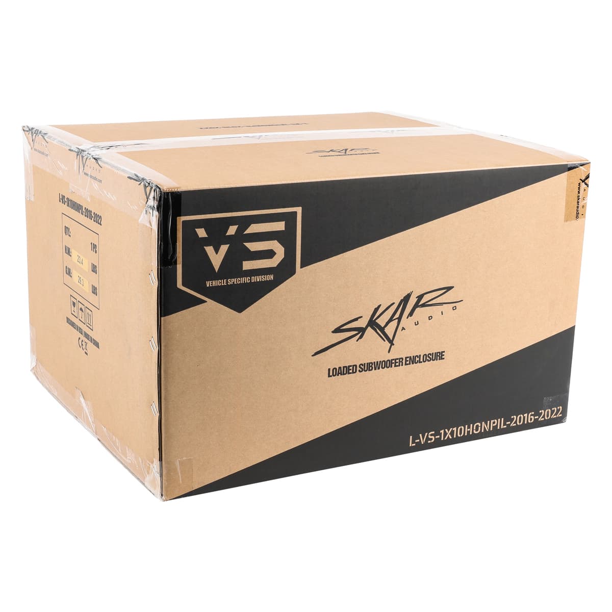 Skar Audio Single 10" 1,000W Max Power Loaded Subwoofer Enclosure Compatible with 2016-2022 Honda Pilot Vehicles