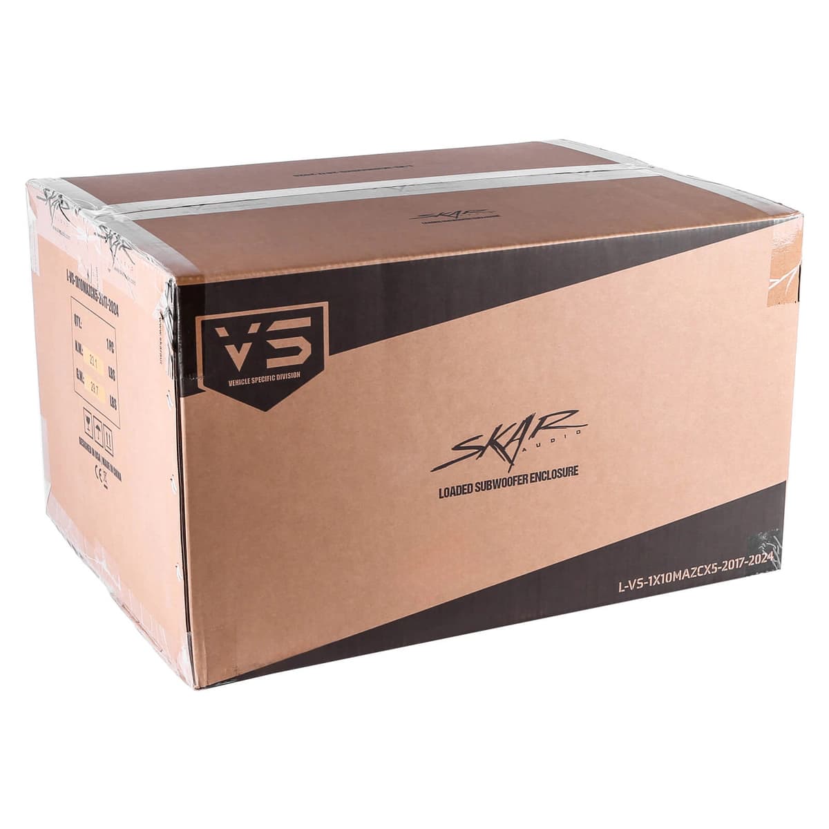 Skar Audio Single 10" 1,000W Max Power Loaded Subwoofer Enclosure Compatible with 2017-2024 Mazda CX-5 Vehicles