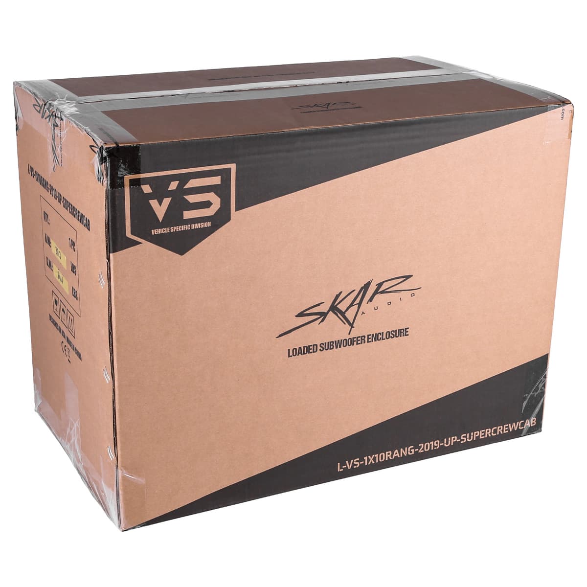 Skar Audio Single 10" 1,000W Max Power Loaded Subwoofer Enclosure Compatible with 2019-2025 Ford Ranger Super Crew Cab Trucks