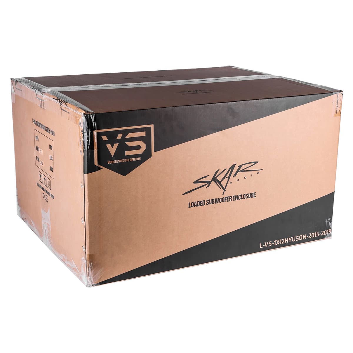 Skar Audio Single 12" 1,000W Max Power Loaded Subwoofer Enclosure Compatible with 2015-2019 Hyundai Sonata Vehicles