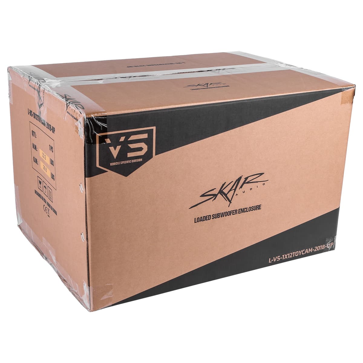 Skar Audio Single 12" 1,000W Max Power Loaded Subwoofer Enclosure Compatible with 2018-2025 Toyota Camry Vehicles