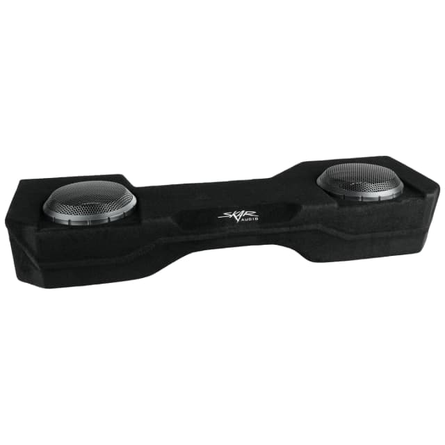 Dual 10" 2,000W Max Power Loaded Subwoofer Enclosure Compatible with 2014-2018 Chevy Silverado & GMC Sierra Double Cab Trucks