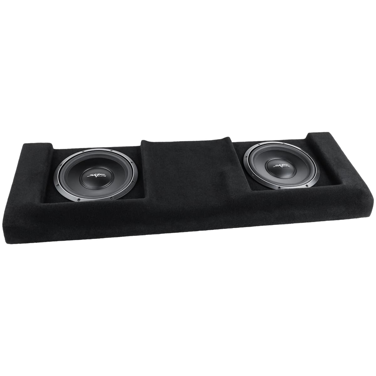 Dual 12" 2,000W Max Power Loaded Subwoofer Enclosure Compatible with 2007-2013 Chevrolet Silverado/GMC Sierra Crew Cab Trucks