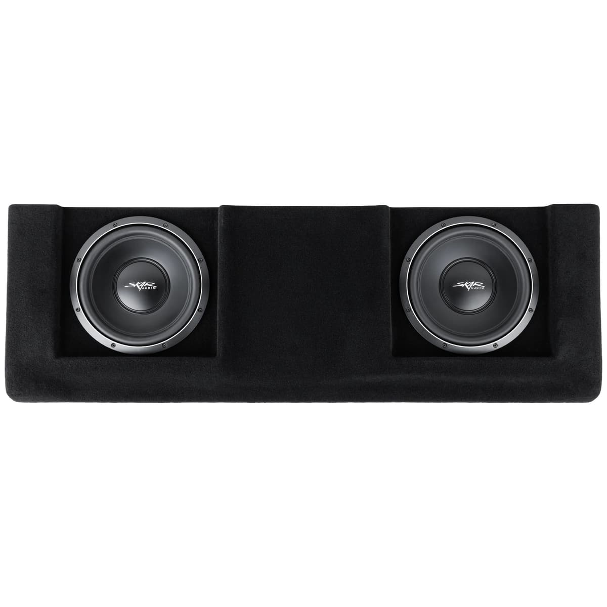 Skar Audio Dual 12" 2,000W Max Power Loaded Subwoofer Enclosure Compatible with 2007-2013 Chevrolet Silverado/GMC Sierra Crew Cab Trucks