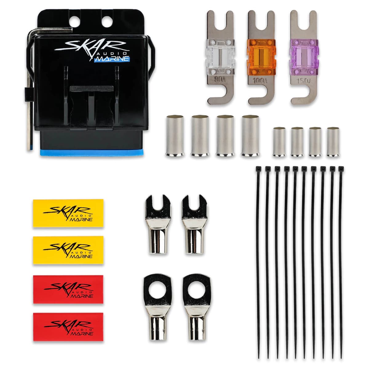 Skar Audio SKM4GAOFC | 4 Gauge - 1,500 Watt OFC Marine Grade Amplifier Wiring Kit