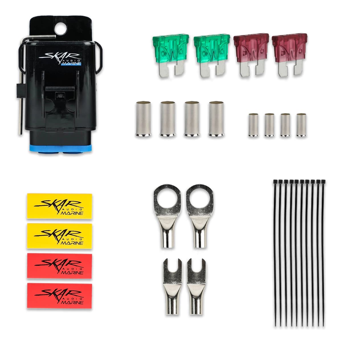 Skar Audio SKM8GAOFC | 8 Gauge - 800 Watt OFC Marine Grade Amplifier Wiring Kit