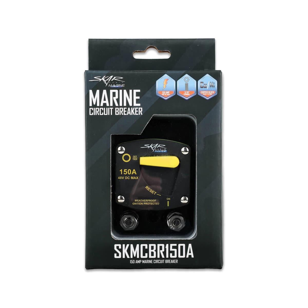 Skar Audio SKMCBR150A | 150 Amp Marine Grade Circuit Breaker