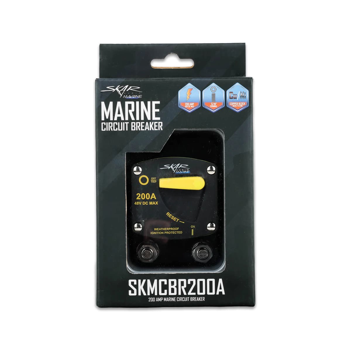 Skar Audio SKMCBR200A | 200 Amp Marine Grade Circuit Breaker