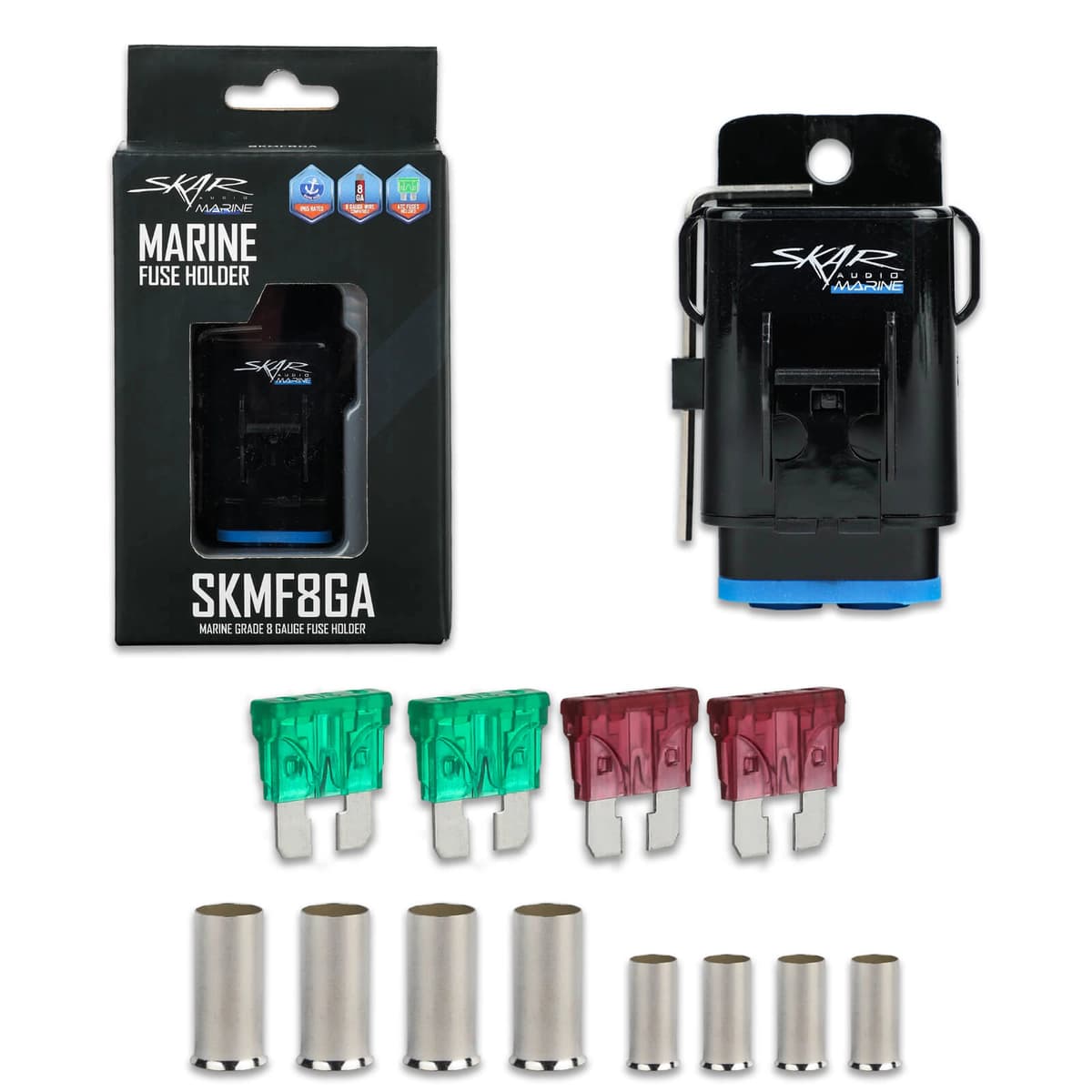 Skar Audio SKMF8GA | Marine Grade 8-Gauge Fuse Holder