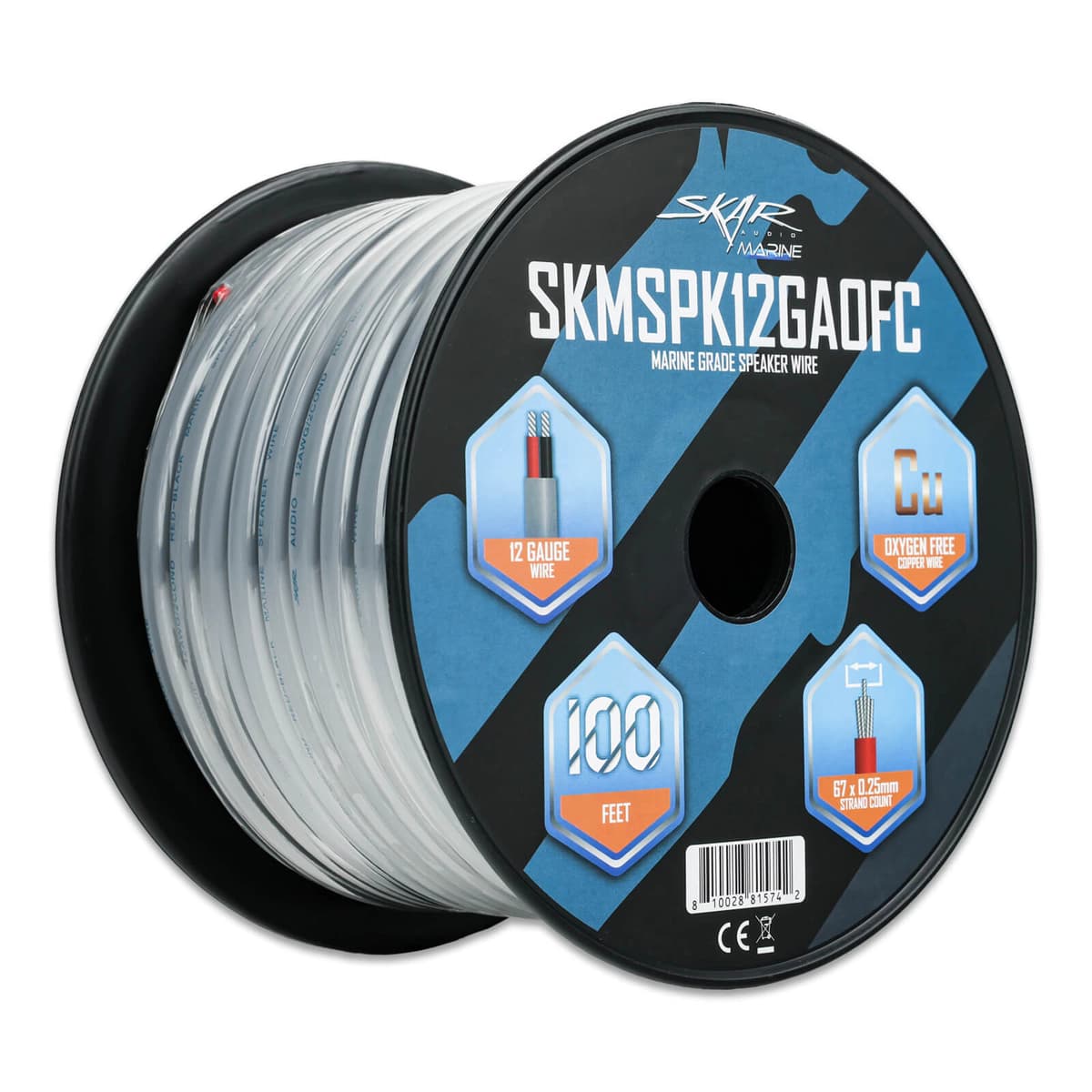 Skar Audio SKMSPK12GAOFC | 12-Gauge Marine Grade OFC Speaker Wire