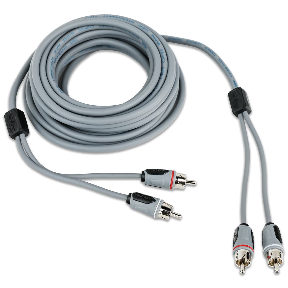 Skar Audio SKM2CHRCA20 | 20 Ft 2-Channel Marine Grade RCA Interconnect Cable