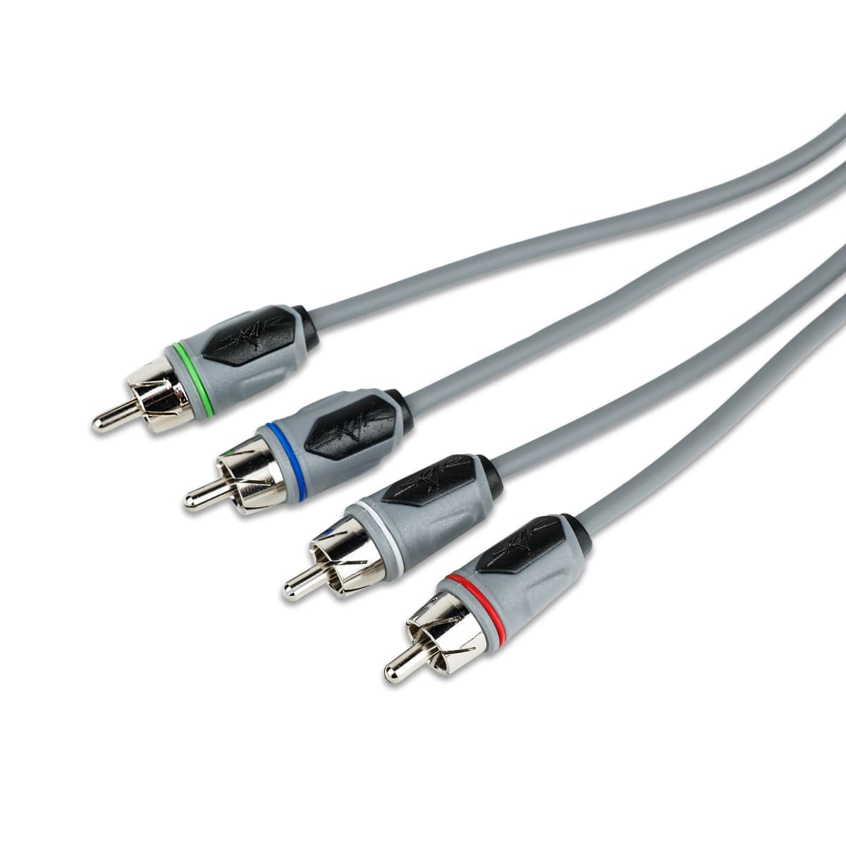 Skar Audio SKM4CHRCA25 | 25 Ft 4-Channel Marine Grade RCA Interconnect Cable