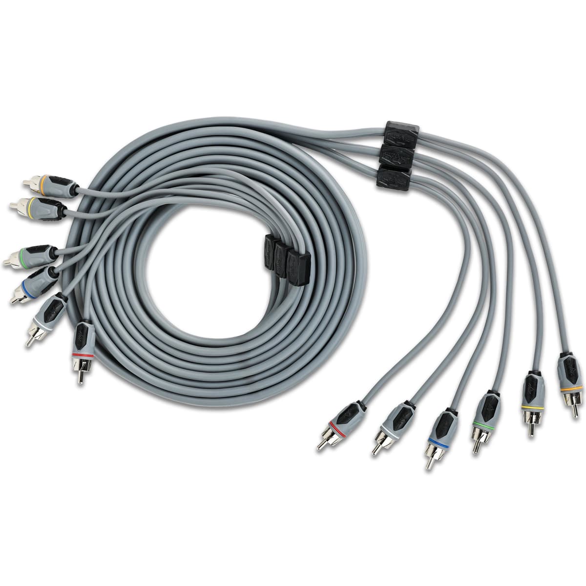 SKM6CHRCA12 | 12 Ft 6-Channel Marine Grade RCA Interconnect Cable