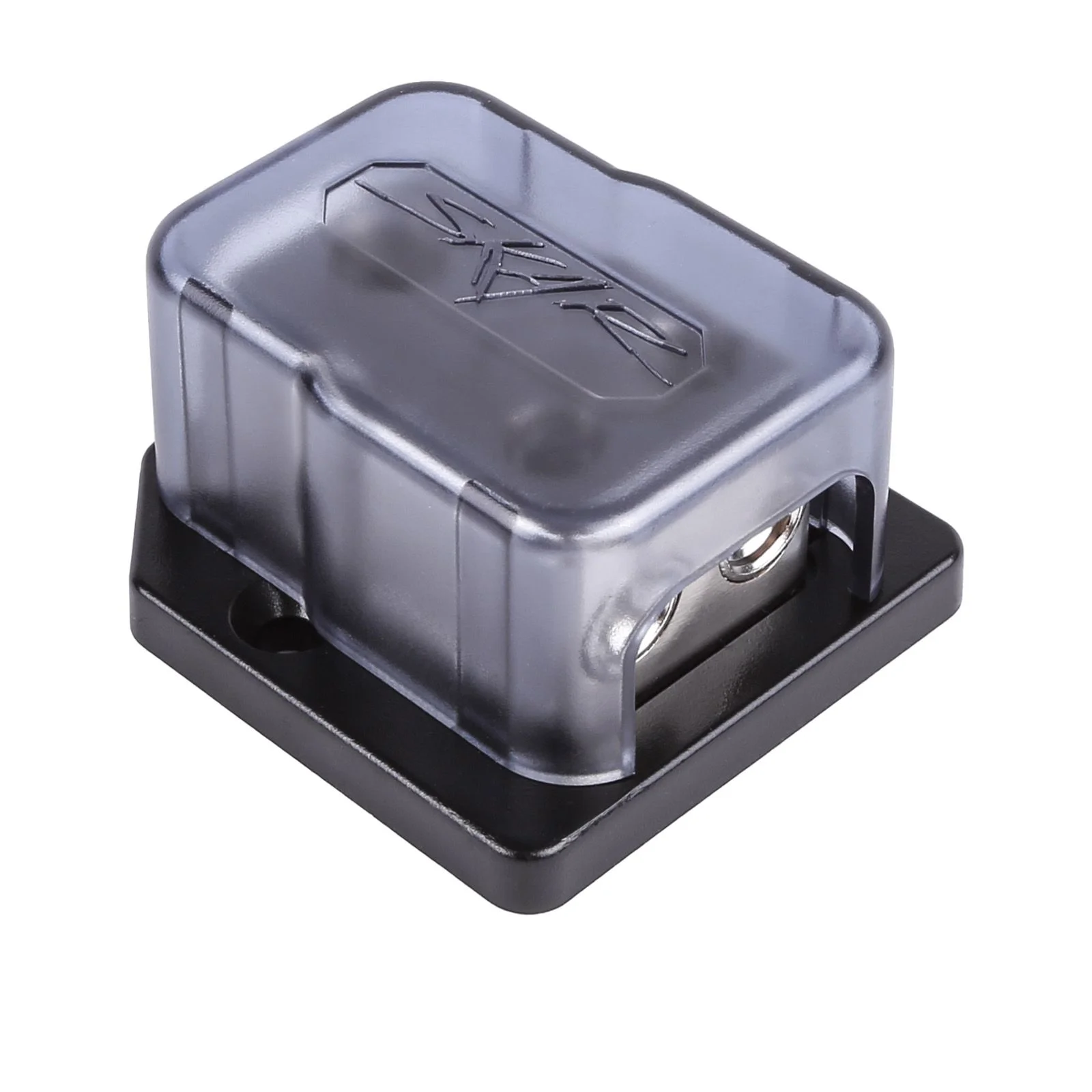 Skar Audio SK-DIST-BLK1 | Single 0/4 Gauge to Dual 4/8 Gauge Power Distribution Block