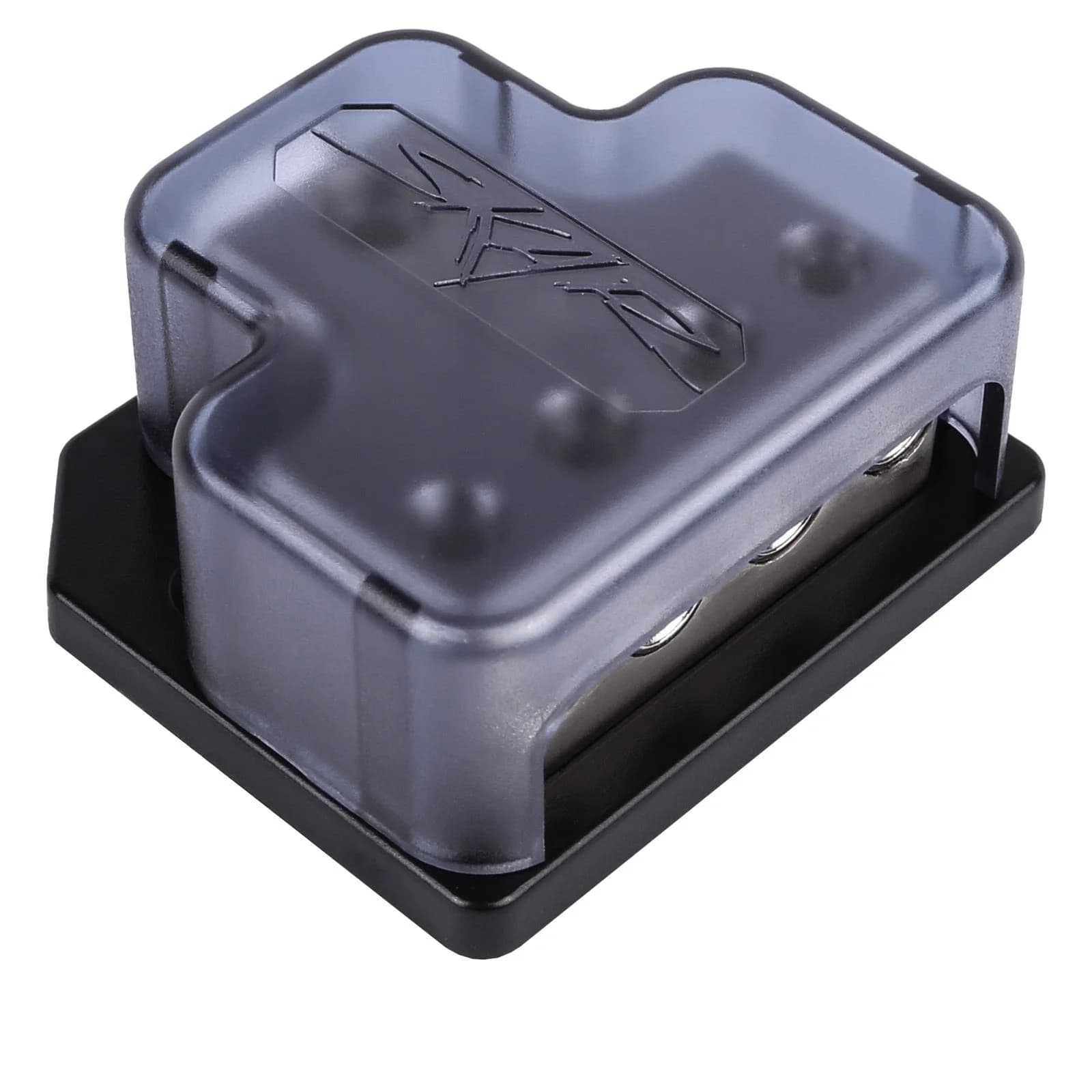 Skar Audio SK-DIST-BLK1 | Single 0/4 Gauge to Dual 4/8 Gauge Power Distribution Block