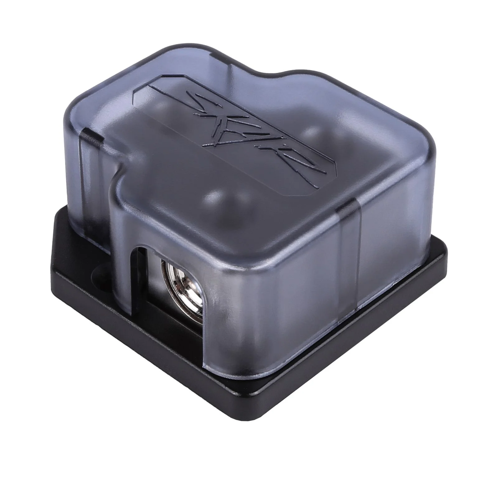 Skar Audio SK-DIST-BLK1 | Single 0/4 Gauge to Dual 4/8 Gauge Power Distribution Block