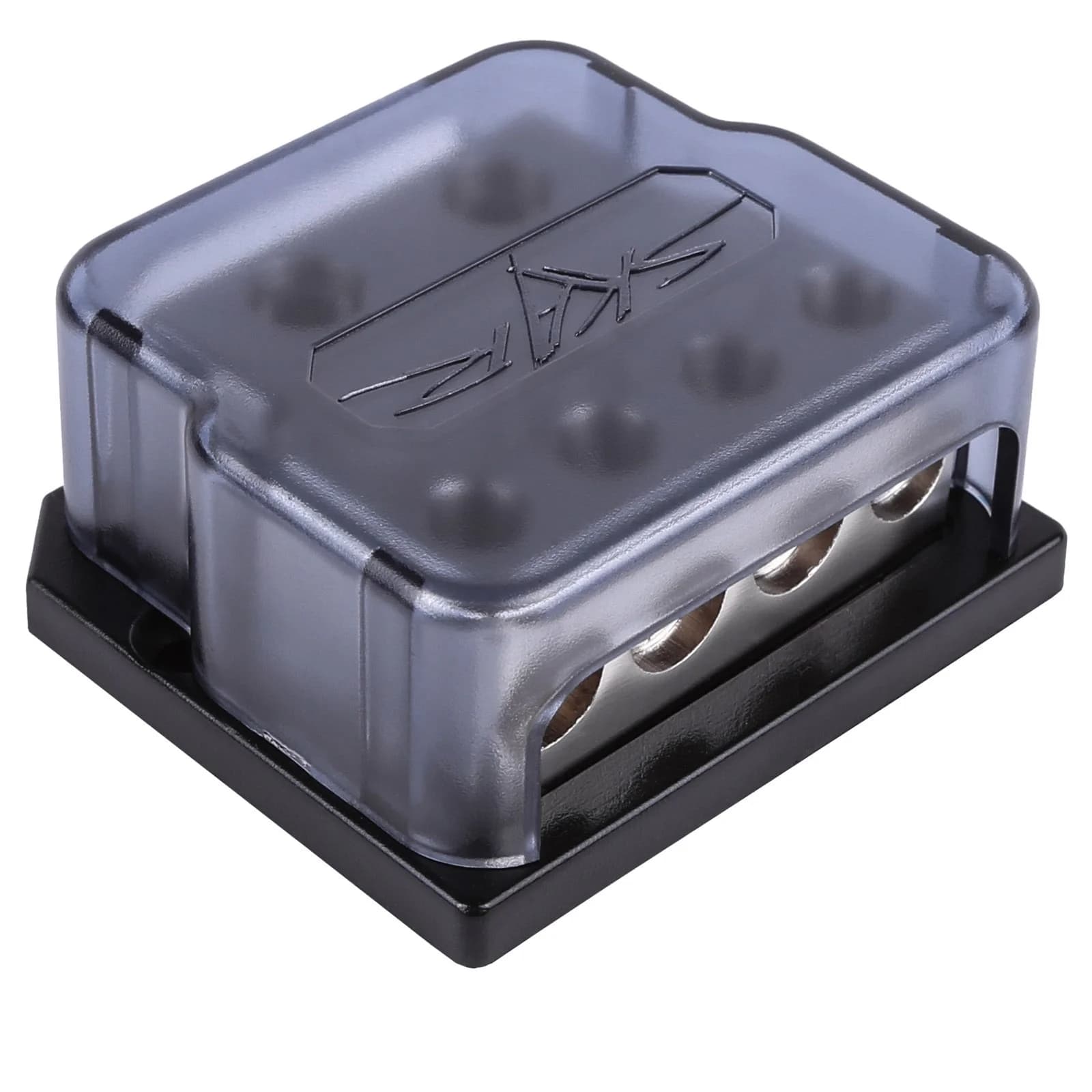 Skar Audio SK-DIST-BLK1 | Single 0/4 Gauge to Dual 4/8 Gauge Power Distribution Block