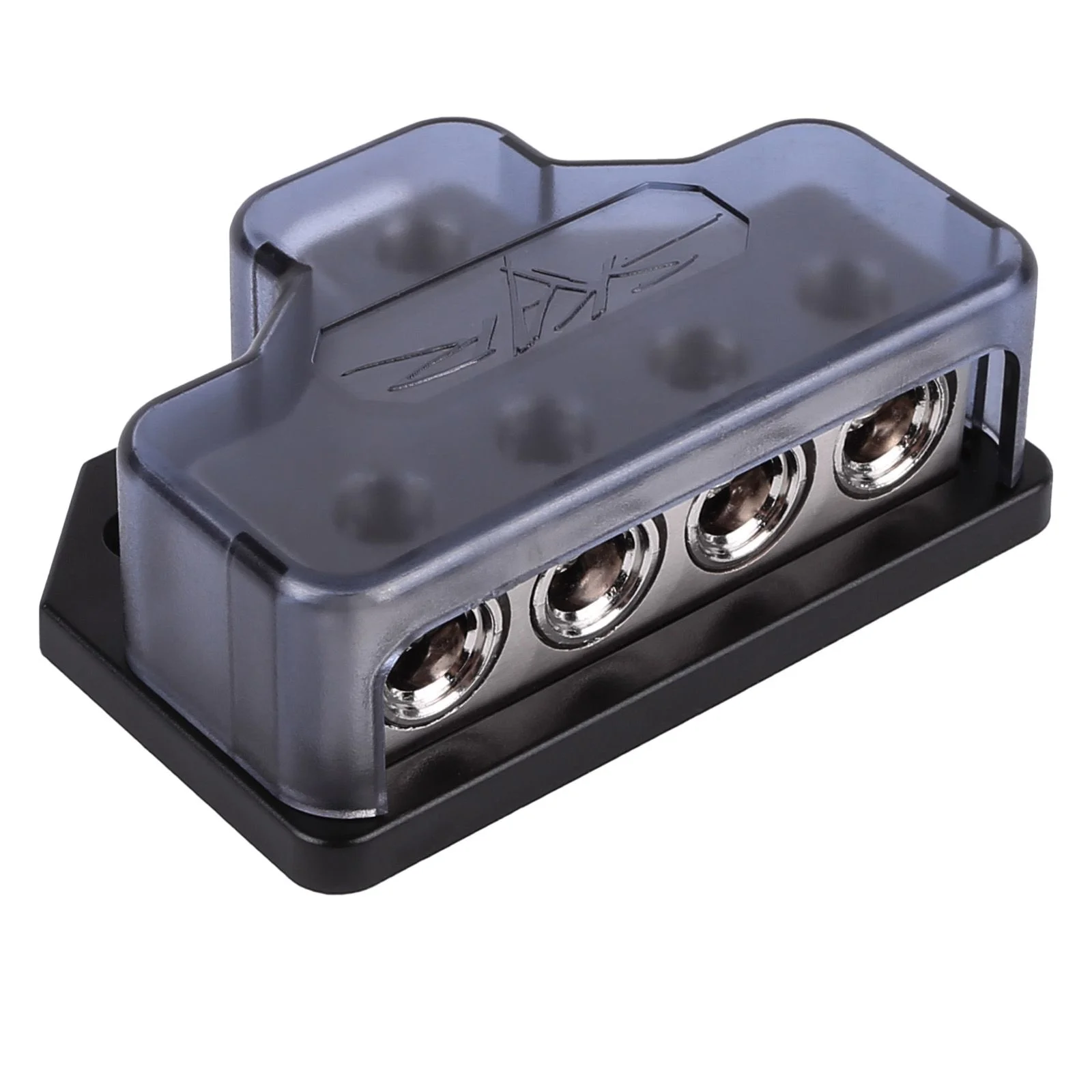 Skar Audio SK-DIST-BLK1 | Single 0/4 Gauge to Dual 4/8 Gauge Power Distribution Block