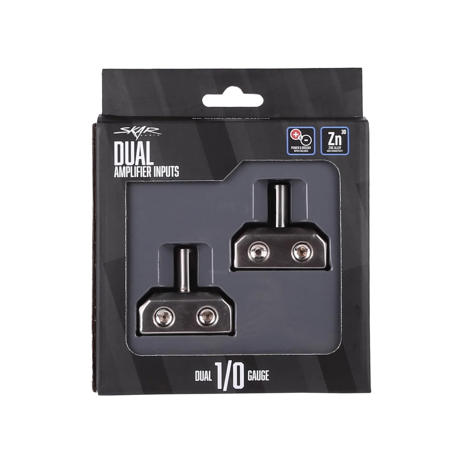 Skar Audio SK-DUAL0GA-AMPIN | Dual 1/0 Gauge to 1/0 Gauge Amplifier Input Adapters